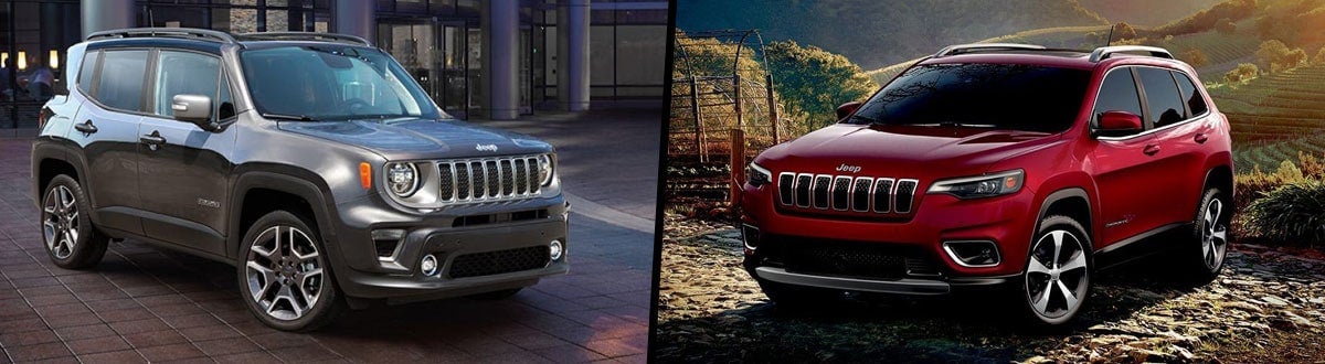 2019 Jeep Renegade vs 2019 Jeep Cherokee at Sheets Chrysler Dodge Jeep Ram in Beckley WV